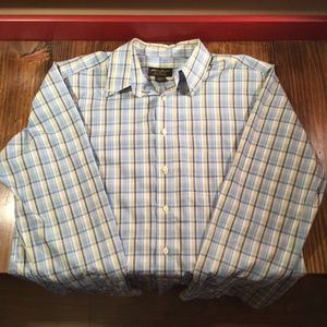 Eddie Bauer Men's Shirt Sz L/Tall Multi-Color